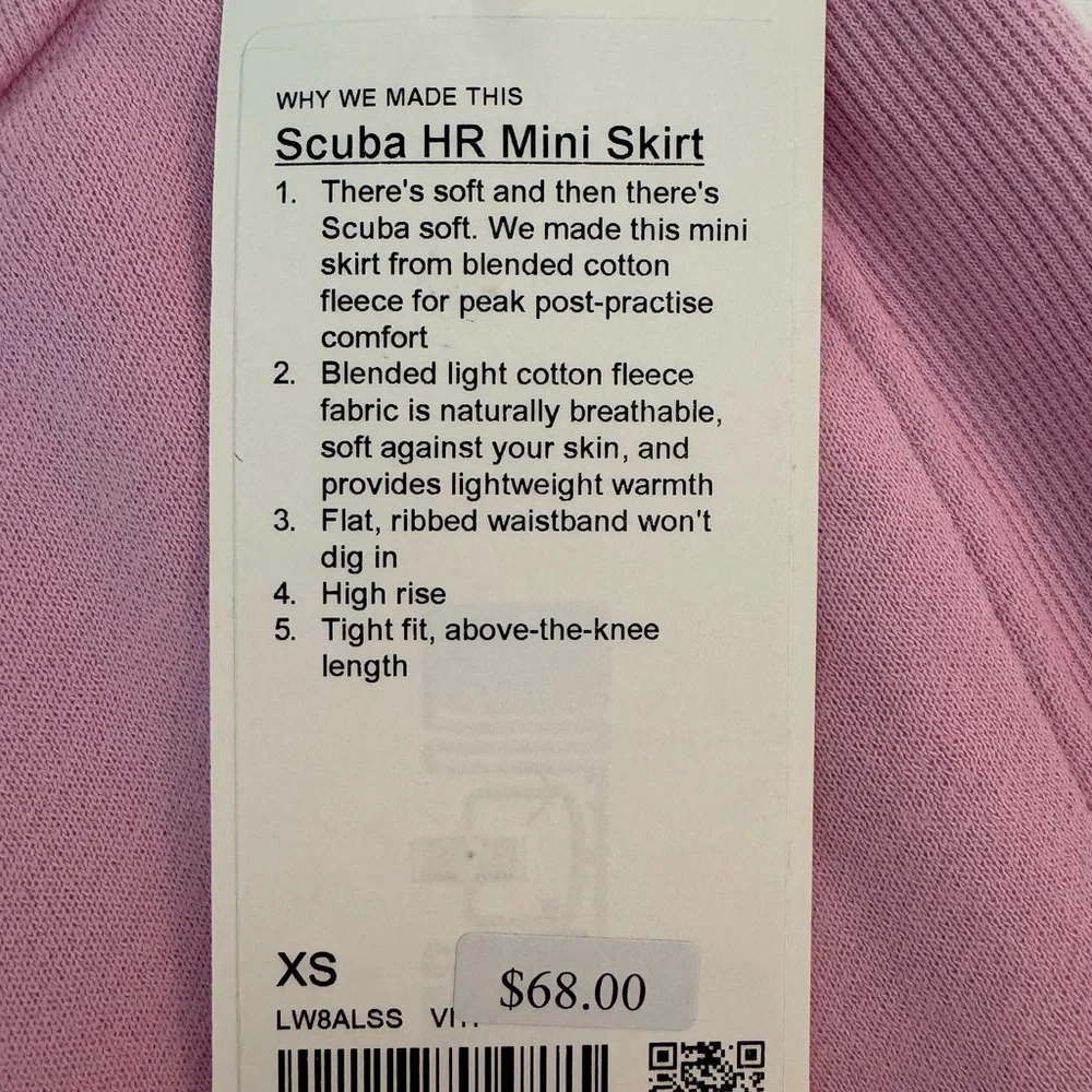 Lululemon Scuba Skirt Vitapink Sweet and Comfy Scuba soft High-Rise Mini Skirt🩷 - Picture 6 of 16